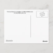 Die Liebe zwischen uns strahlt Postkarte aus (Rückseite)