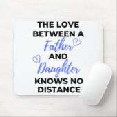 Die Liebe zwischen Vater und Tochter Black Mousepad (Mit Mouse)