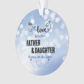 Die Liebe zwischen Vater und Tochter Ornament (Vorderseite)