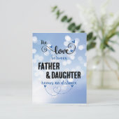 Die Liebe zwischen Vater und Tochter Postkarte (Stehend Vorderseite)