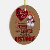 Die Liebe zwischen Vater und Tochter weiß nicht Keramik Ornament (Rechts)