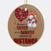 Die Liebe zwischen Vater und Tochter weiß nicht Keramik Ornament (Links)