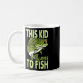 Die Lieben, die das Kind beim Fischfang hat Kaffeetasse (Links)