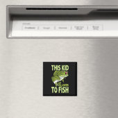 Die Lieben, die das Kind beim Fischfang hat Magnet (In Situ (Geschirrspüler))