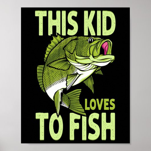 Die Lieben, die das Kind beim Fischfang hat Poster (Vorne)
