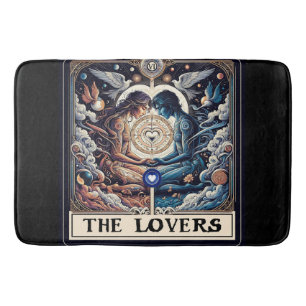 DIE LIEBENDE Tarot Himmelsmann und Seelengefährtin Badematte