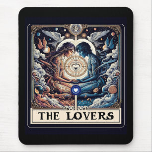 DIE LIEBENDE Tarot Himmelsmann und Seelengefährtin Mousepad
