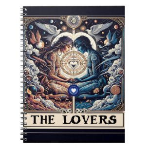 DIE LIEBENDE Tarot Himmelsmann und Seelengefährtin Notizblock