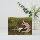 Die Liebenden, 1870 Postkarte (Stehend Vorderseite)