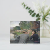 Die Liebenden, 1888 Postkarte (Stehend Vorderseite)