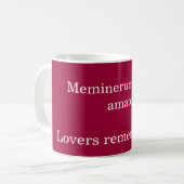 Die Liebenden erinnern sich Kaffeetasse (Vorderseite Links)