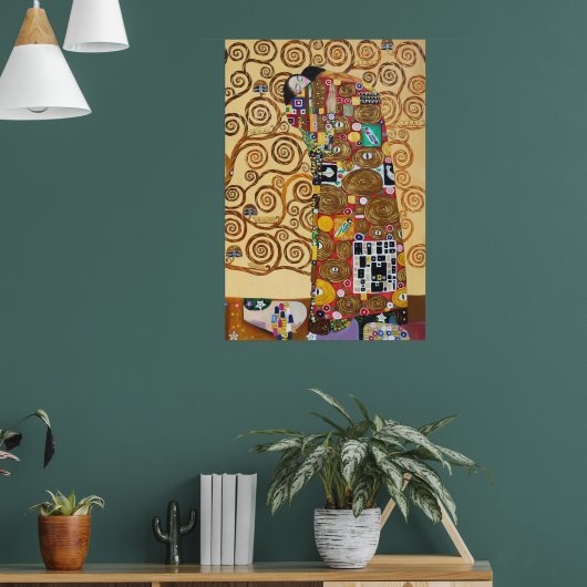 Die Liebenden | Gustav Klimt | Poster (Wohnzimmer 1)