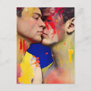 Die Liebenden Kiss Postcard Postkarte