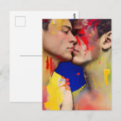 Die Liebenden Kiss Postcard Postkarte (Vorne/Hinten)