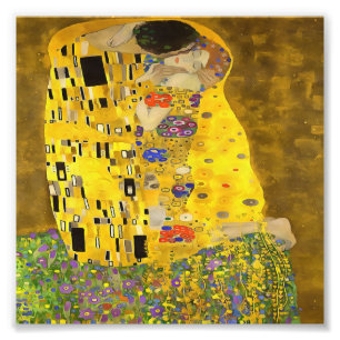 Die Liebenden küssen feine Kunst Acrylmalerei Fotodruck