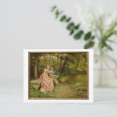 Die Liebenden (Öl auf Leinwand) Postkarte (Stehend Vorderseite)