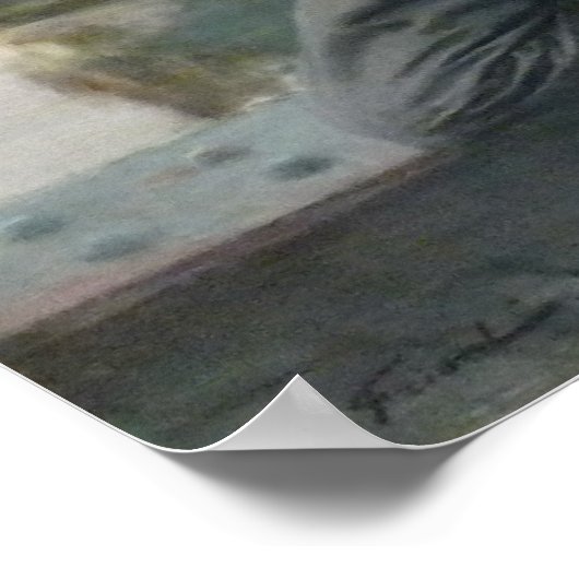 Die Liebenden, Poster von 1888 (Ecke)