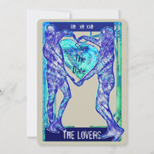 Die Liebenden Tarot: Save the Date Einladung