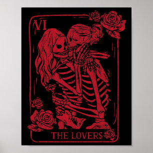 Die Liebenden Tarotkarte Küsst Lesbische Seelensch Poster