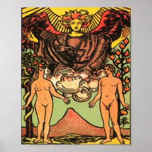 Die Liebenden Tarotkarte Poster