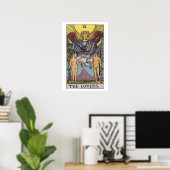 Die Liebenden Tarotkarte Poster (Heimbüro)