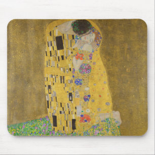 Die Liebenden, umschlungen von Gustav Klimt Mousepad