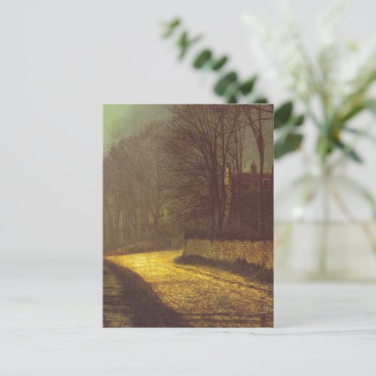 Die Liebenden von John Atkinson Grimshaw Postkarte (Stehend Vorderseite)