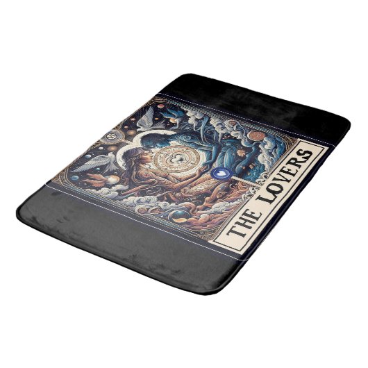 DIE LIEBER Tarot Celestial Man & Woman Seeleute Badematte (Schrägansicht)