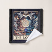 DIE LIEBER Tarot Celestial Man & Woman Seeleute Badhandtuch Set (Waschlappen)