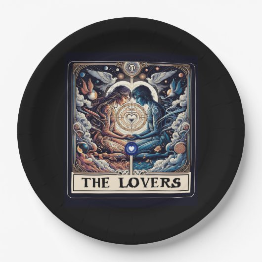 DIE LIEBER Tarot Celestial Man & Woman Seeleute Pappteller (Vorderseite)