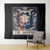 DIE LIEBER Tarot Celestial Man & Woman Seeleute Wandteppich (Beispiel (Horizontal))