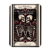 DIE LIEBER Tarot Skeletton-Liebe Save the Date Magnet (Vertikal)