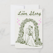 💍die Liebesgeschichte Einladung (Vorderseite)
