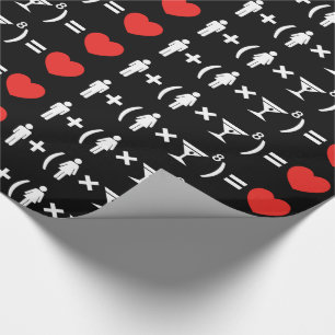 Die Liebesgleichung für Frauen Geschenkpapier