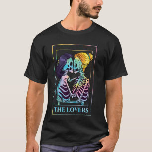 Die Liebhaber, die die lesbische Skelettkarte für T-Shirt