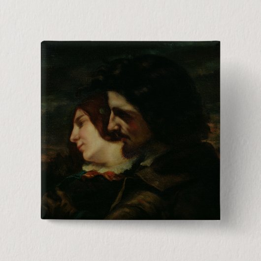 Die Liebhaber in der Landschaft, nach 1844 Button (Vorderseite)