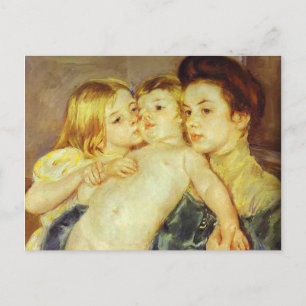 Die Liebkosung. 1902, Mary Cassatt Postkarte