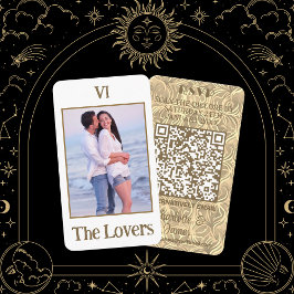 Die Lieblings-Foto-Tarot-Karte | Gold QR Code UAWG Begleitkarte