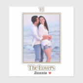 Die Lieblings-Tarot-Karte | Happy Couple Foto Aufkleber (Blatt)