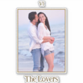 Die Lieblings-Tarot-Karte | Happy Couple Foto Aufkleber (Vorderseite)