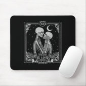 Die Lieblings-Tarot-Karte Skeleton Valentines Hall Mousepad (Mit Mouse)