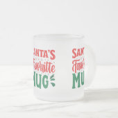 Die Lieblings-Tasse des Weihnachtsmannes - Mattier Mattglastasse (VorderseiteRechts)
