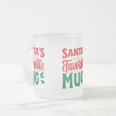 Die Lieblings-Tasse des Weihnachtsmannes - Mattier Mattglastasse (Vorderseite Links)