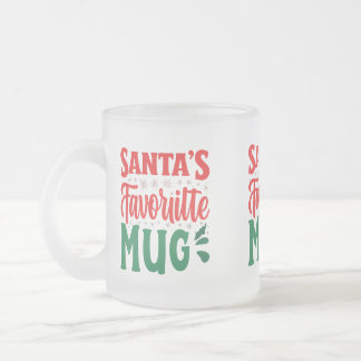 Die Lieblings-Tasse des Weihnachtsmannes - Mattier Mattglastasse