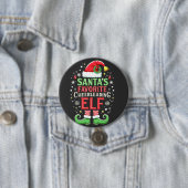 Die Lieblingselfenfamilie des Weihnachtsmanns pass Button (Beispiel)