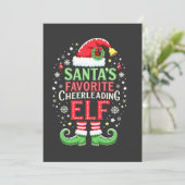 Die Lieblingselfenfamilie des Weihnachtsmanns pass Einladung (Stehend Vorderseite)