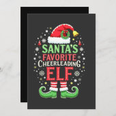 Die Lieblingselfenfamilie des Weihnachtsmanns pass Einladung (Vorne/Hinten)