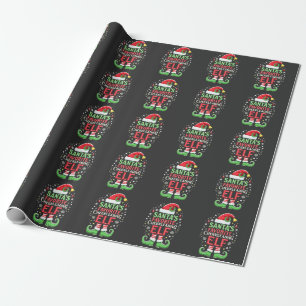 Die Lieblingselfenfamilie des Weihnachtsmanns pass Geschenkpapier