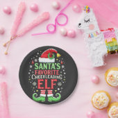 Die Lieblingselfenfamilie des Weihnachtsmanns pass Pappteller (Party)