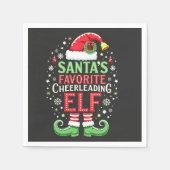 Die Lieblingselfenfamilie des Weihnachtsmanns pass Serviette (Vorderseite)